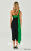 Alfa Beta B6281 Black Green Back Dress