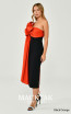 Alfa Beta B6281 Black Orange Side Dress