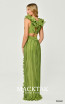 Alfa Beta B6285 Green Back Dress