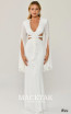 Alfa Beta B6288 White Front Dress