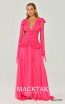Alfa Beta B6293 Neon Pink Front Dress