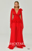 Alfa Beta B6293 Red Front Dress