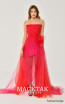 Alfa Beta B6296 Fuchsia Orange Front Dress