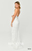 Alfa Beta B6301 White Back Dress