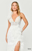 Alfa Beta B6301 White Detail Dress