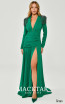 Alfa Beta 6314 Green Front Dress