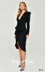Alfa Beta B6325 Black Side Dress