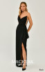 Alfa Beta B6334 Black Side Dress