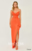 Alfa Beta B6334 Orange Front Dress