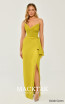Alfa Beta B6334 Oxide Green Front Dress