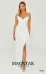 Alfa Beta B6334 White Front Dress