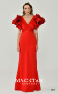 Alfa Beta B6339 Red Front Dress