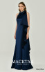 Alfa Beta B6342 Navy Blue Side Dress