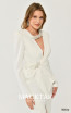 Alfa Beta B6344 White Detail Dress
