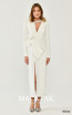 Alfa Beta B6344 White Front Dress