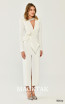Alfa Beta B6344 White Side Dress