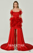 Alfa Beta B6345 Red Front Dress