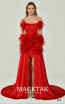 Alfa Beta B6345 Red Front Dress