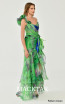 Alfa Beta B6346 Pattern Green Dress
