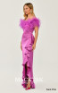 Alfa Beta B6348 Dark Pink Side Dress