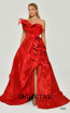 Alfa Beta B6354 Red Front Dress