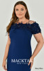 Alfa Beta B6359 Navy Blue Detail Dress