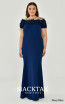 Alfa Beta B6359 Navy Blue Front Dress
