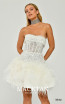Alfa Beta B6366 White Detail Dress