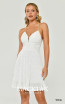 Alfa Beta B6367 White Detail Dress