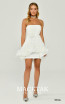 Alfa Beta B6381 White Front Dress