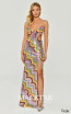 Alfa Beta B6388 Purple Front Dress