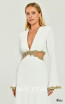 Alfa Beta B6398 White Detail Dress