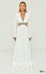 Alfa Beta B6398 White Front Dress