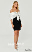 Alfa Beta B6409 Black White Side Dress