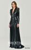 Alfa Beta B6413 Black Blue Side Dress