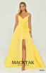 Alfa Beta B6426 Yellow Front Dress