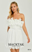 Alfa Beta B6434 White Detail Dress