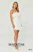 Alfa Beta B6434 White Side Dress