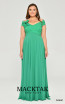 Alfa Beta B6445 Green Front Dress