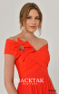 Alfa Beta B6449 Orange Detail Dress