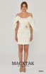 Alfa Beta B6451 White Front Dress