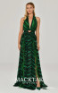 Alfa Beta B6466 Green Zebra Front Dress