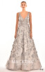 Alfa Beta B4579 Evening Gray Front Dress