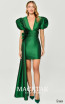 Alfa Beta B6139 Green Front Dress