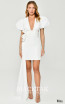 Alfa Beta B6139 White Front Dress