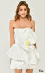Alfa Beta B6275 White Detail Dress 