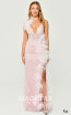 Alfa Beta B6301 Pink Front Dress