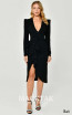 Alfa Beta B6325 Black Front Dress