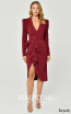 Alfa Beta B6325 Burgundy Front Dress
