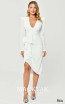 Alfa Beta B6325 White Front Dress